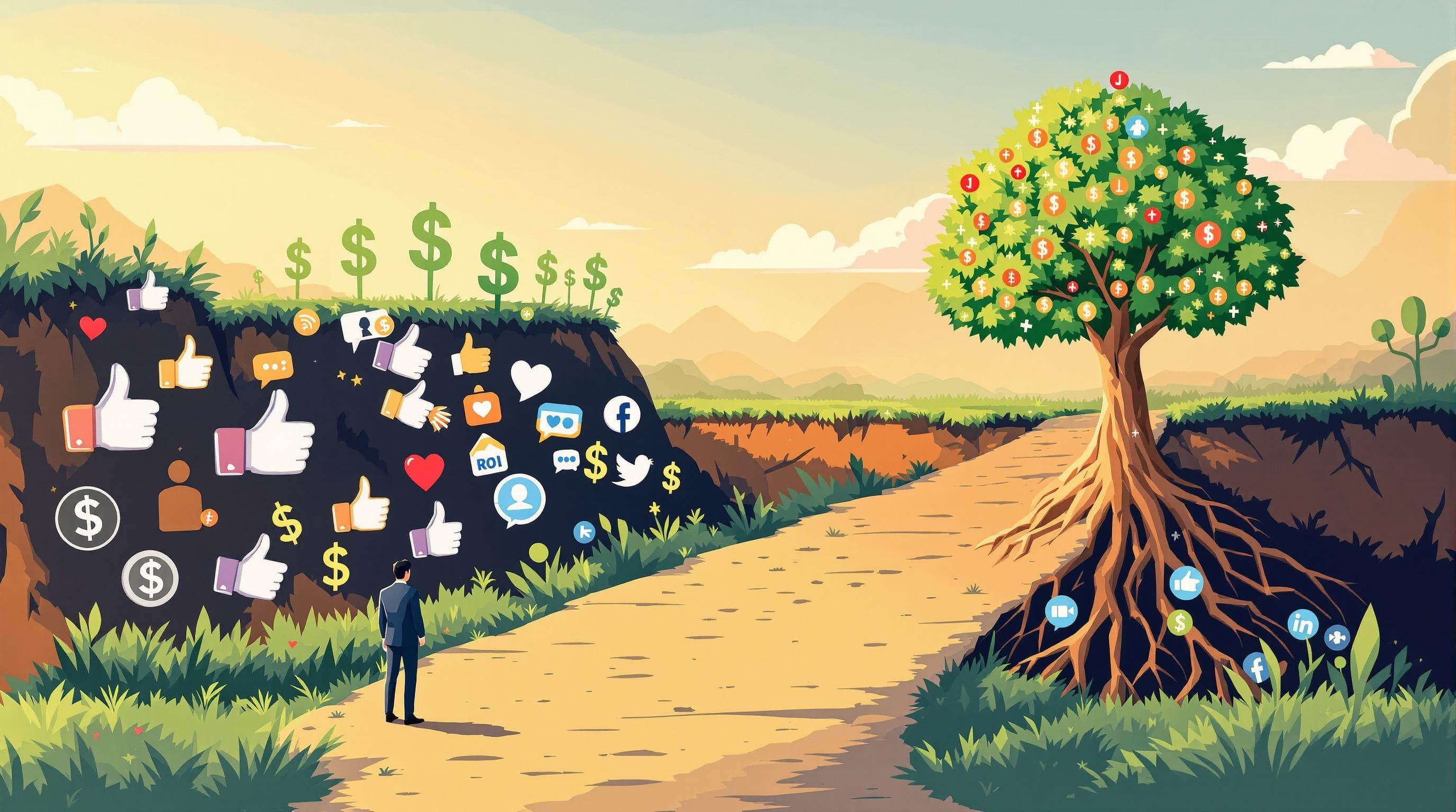 Featured image for "Social Media ROI: Why Vanity Metrics Are Killing Your Marketing Budget"