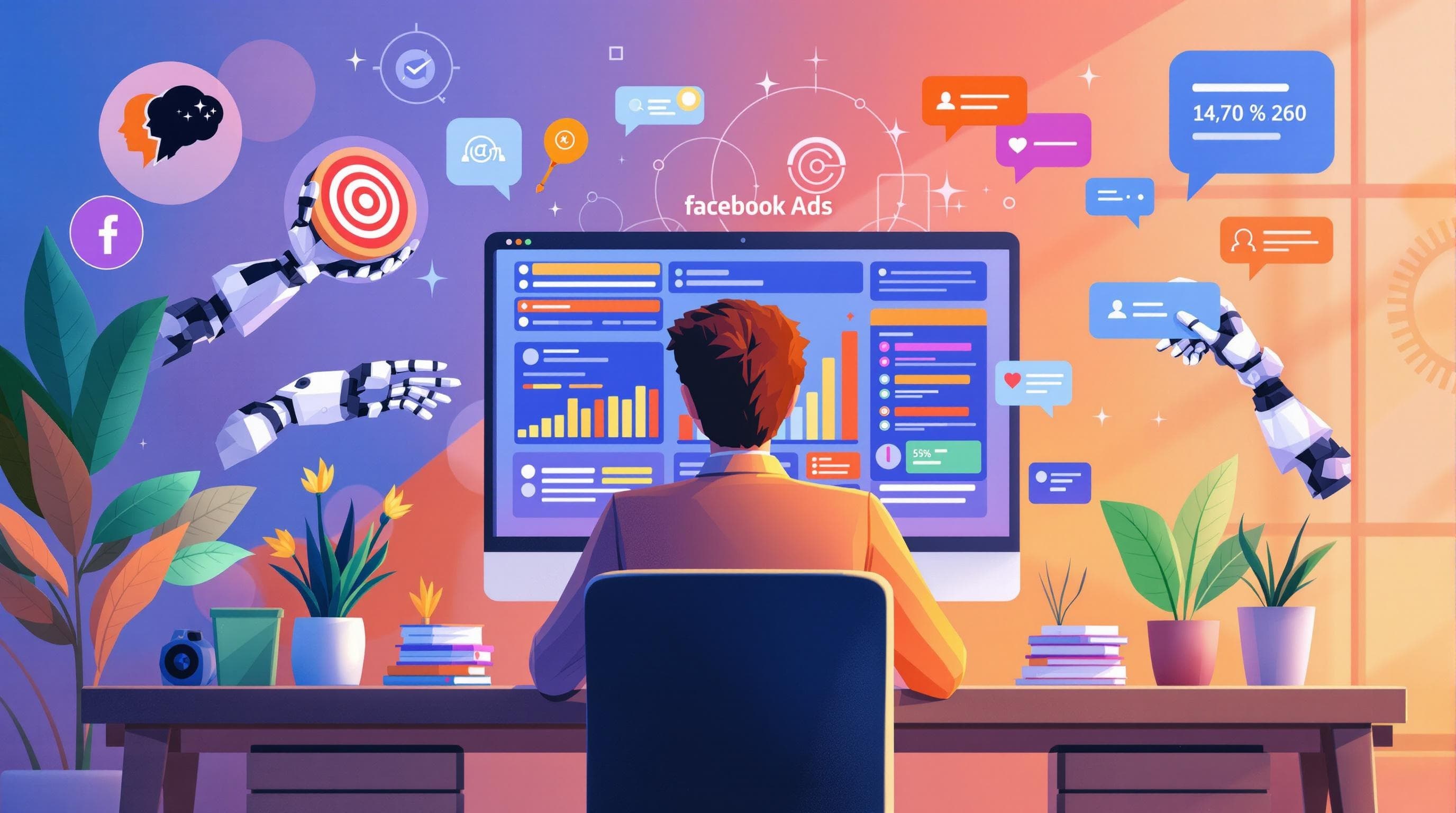 Featured image for "The Power of AI for Facebook Ads: From Smart Targeting to Comment Management"